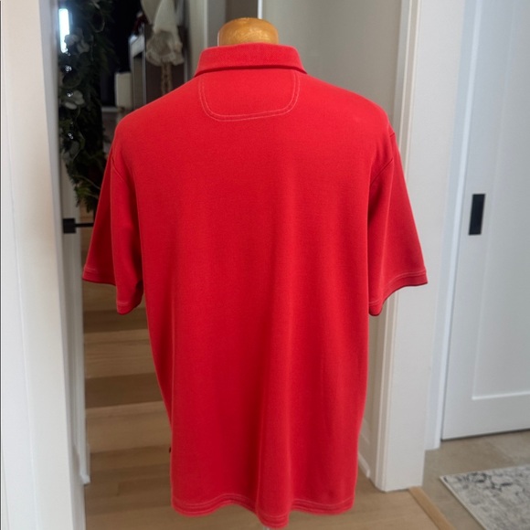 Tommy Bahama Red Supima Cotton Polo Shirt Size XL - Picture 4 of 7